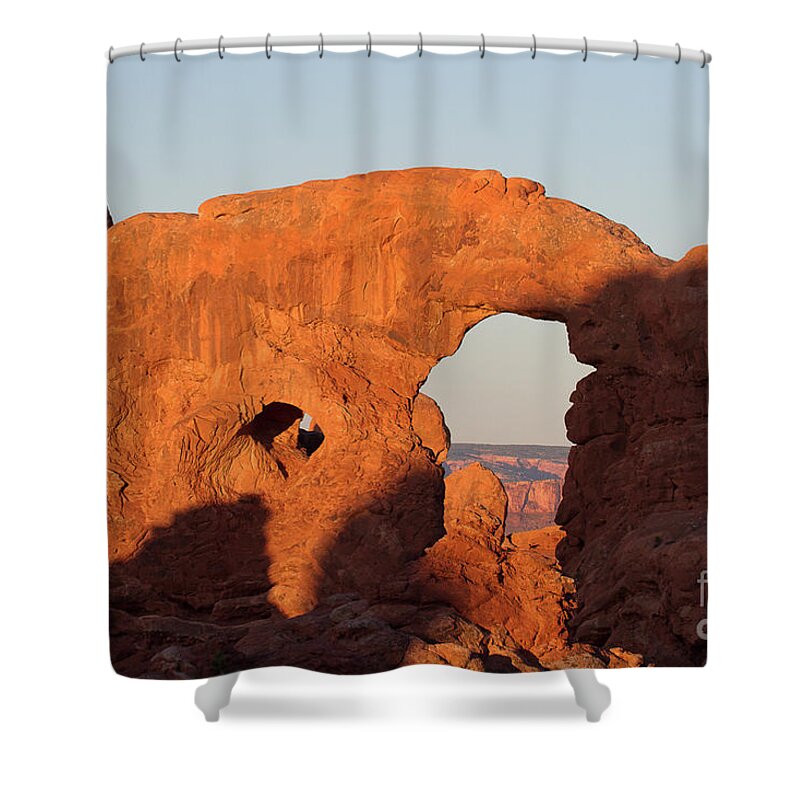 Utah Landscape Shower Curtain featuring the photograph The Elephant's Trunk by Jim Garrison