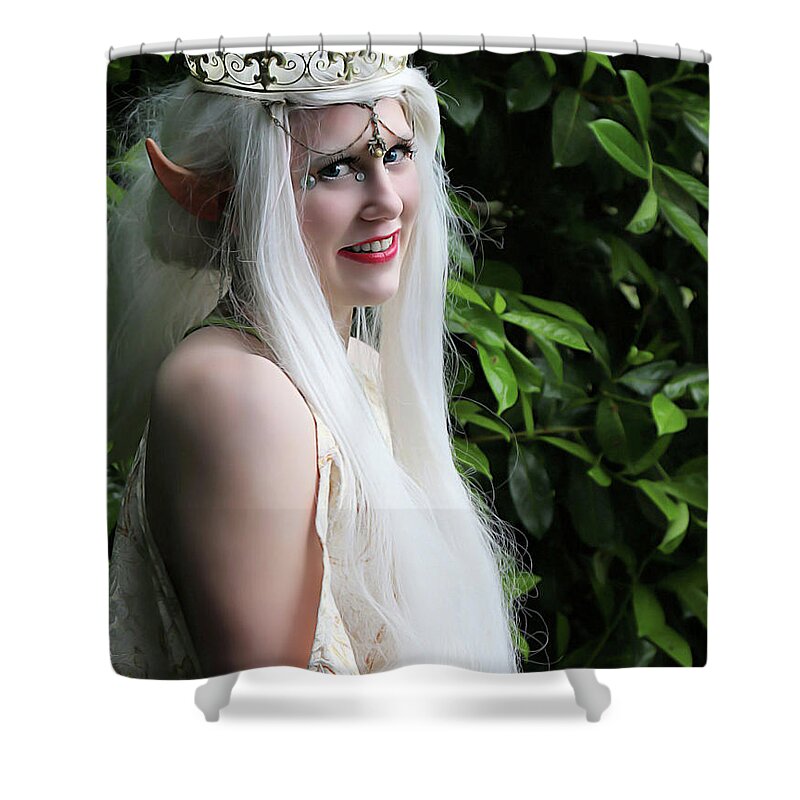 Elf Shower Curtain featuring the photograph The Elven Queen by Jon Volden