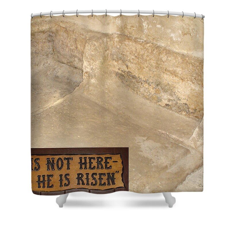 Empty Tomb Shower Curtain featuring the photograph The Empty Tomb by Brian Tada