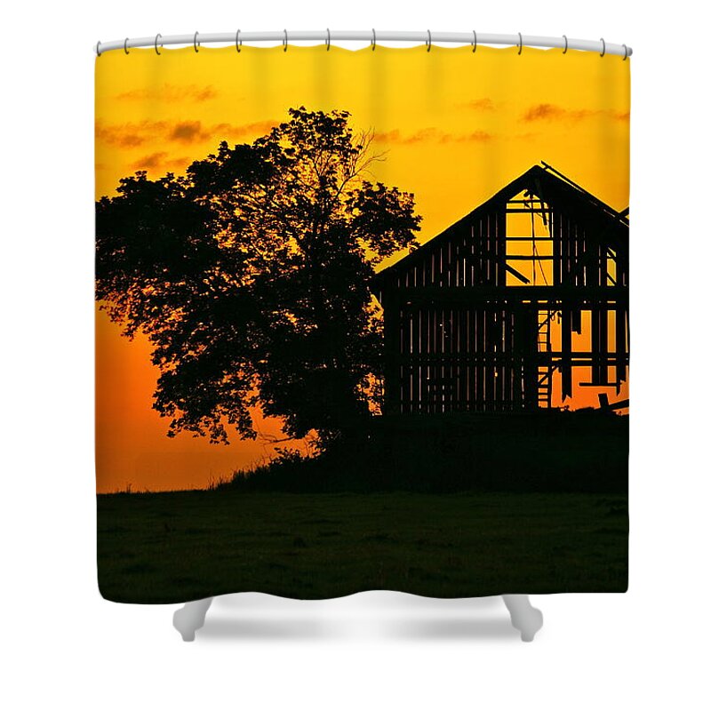 Landscape Shower Curtain featuring the photograph The End Is Near by Michael Peychich