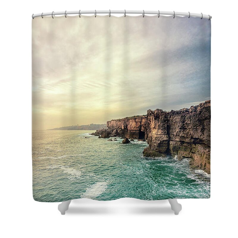Kremsdorf Shower Curtain featuring the photograph The Eternal Song Of The Ocean by Evelina Kremsdorf