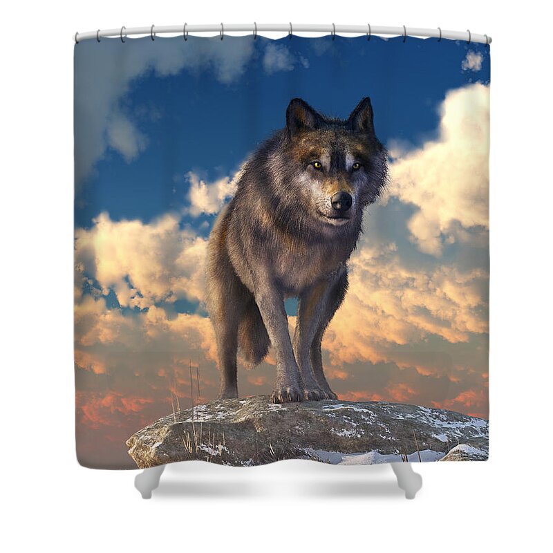The Eyes Of Winter Shower Curtain featuring the photograph The Eyes of Winter by Daniel Eskridge