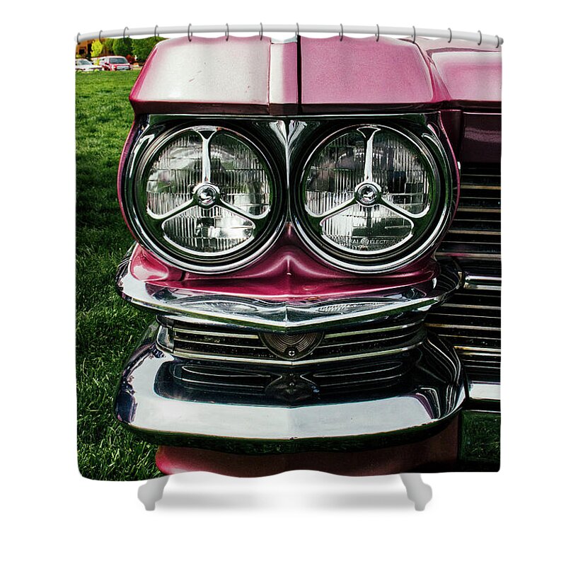 Cars Shower Curtain featuring the photograph The Face of Cadillac by Mark David Gerson