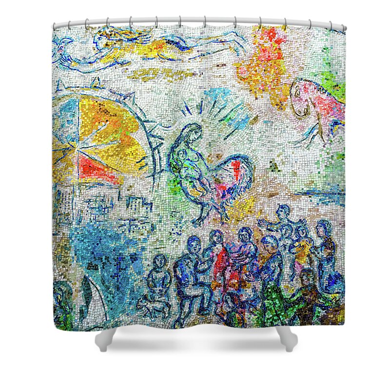 Chicago Shower Curtain featuring the photograph The Four Seasons Celebration by Kyle Hanson