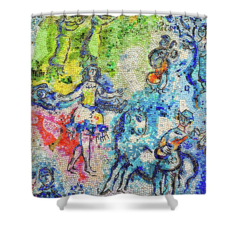 Chicago Shower Curtain featuring the photograph The Four Seasons Music by Kyle Hanson