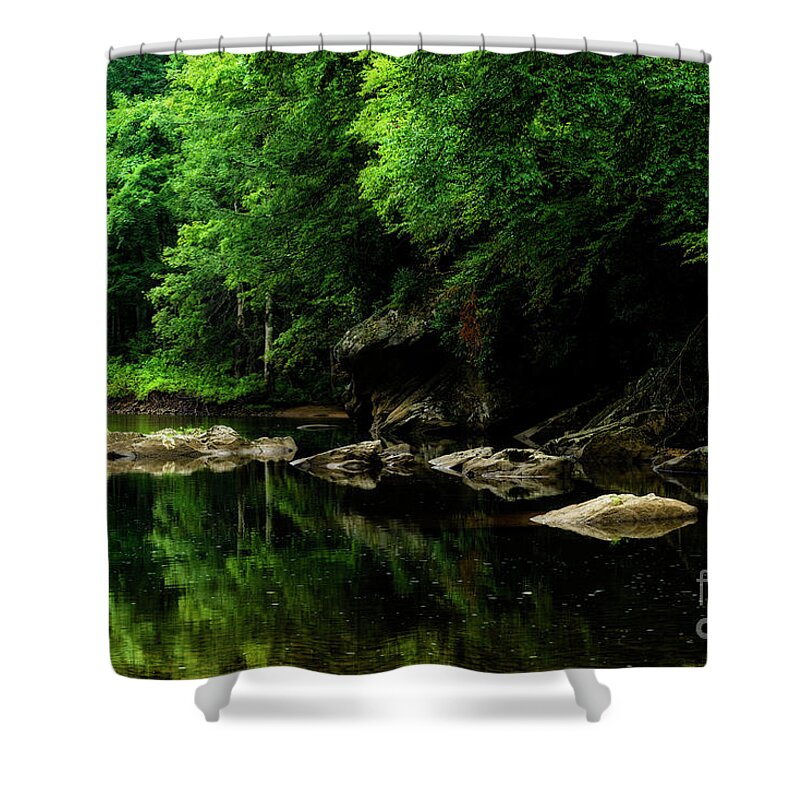 Williams River Shower Curtain featuring the photograph The Ghost Hole Williams River by Thomas R Fletcher