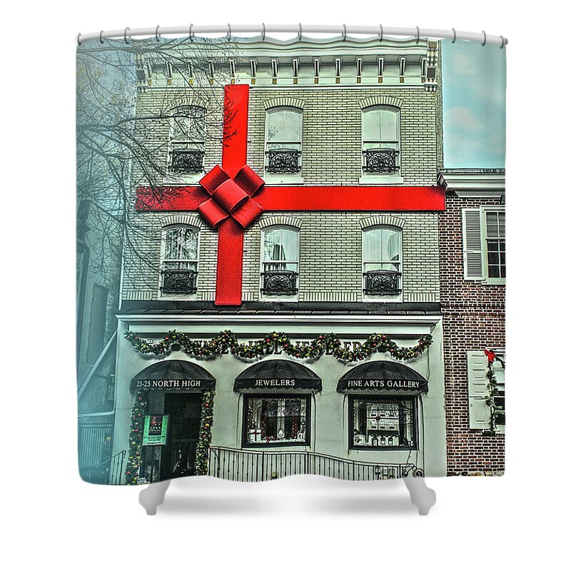 Shop Shower Curtain featuring the photograph The Gift of Jewelry and Art by Sandy Moulder