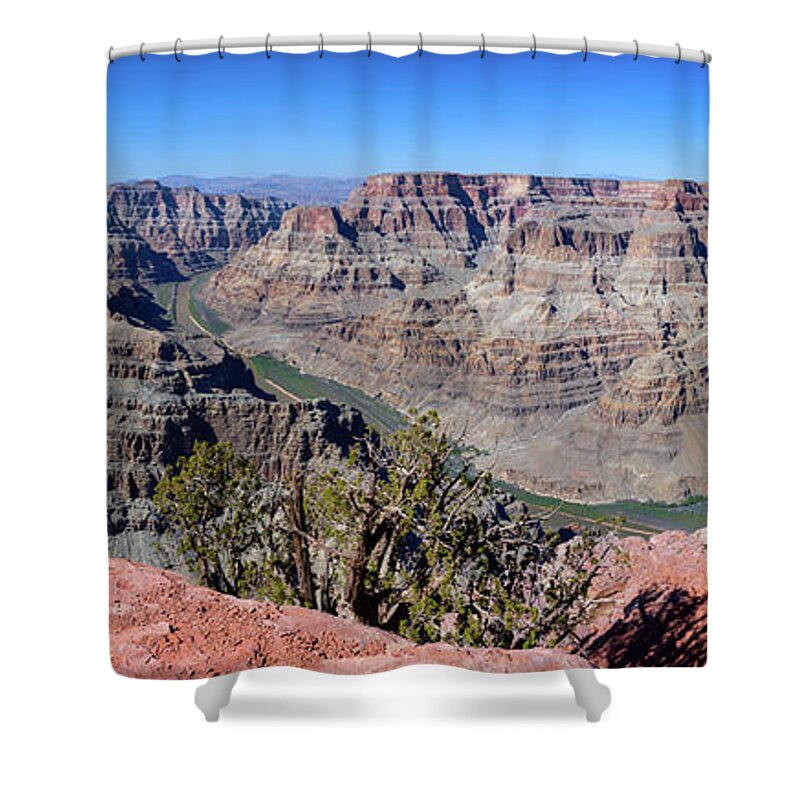 Grand Canyon Shower Curtain featuring the photograph The Grand Canyon Panorama by Andy Myatt
