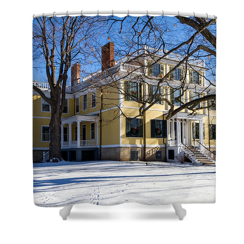 Granger Homestead Shower Curtain featuring the photograph The Granger Homestead by William Norton