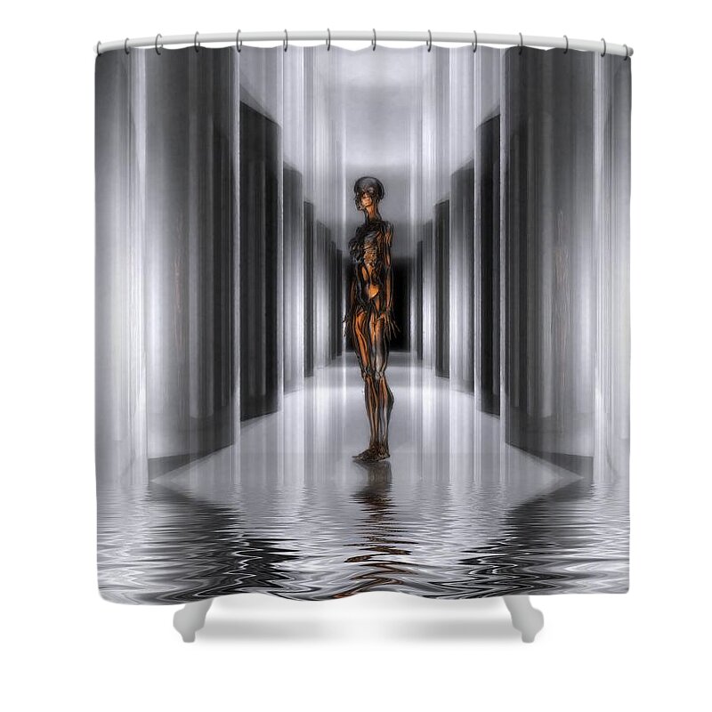 The Guide Shower Curtain featuring the digital art The Guide by John Alexander