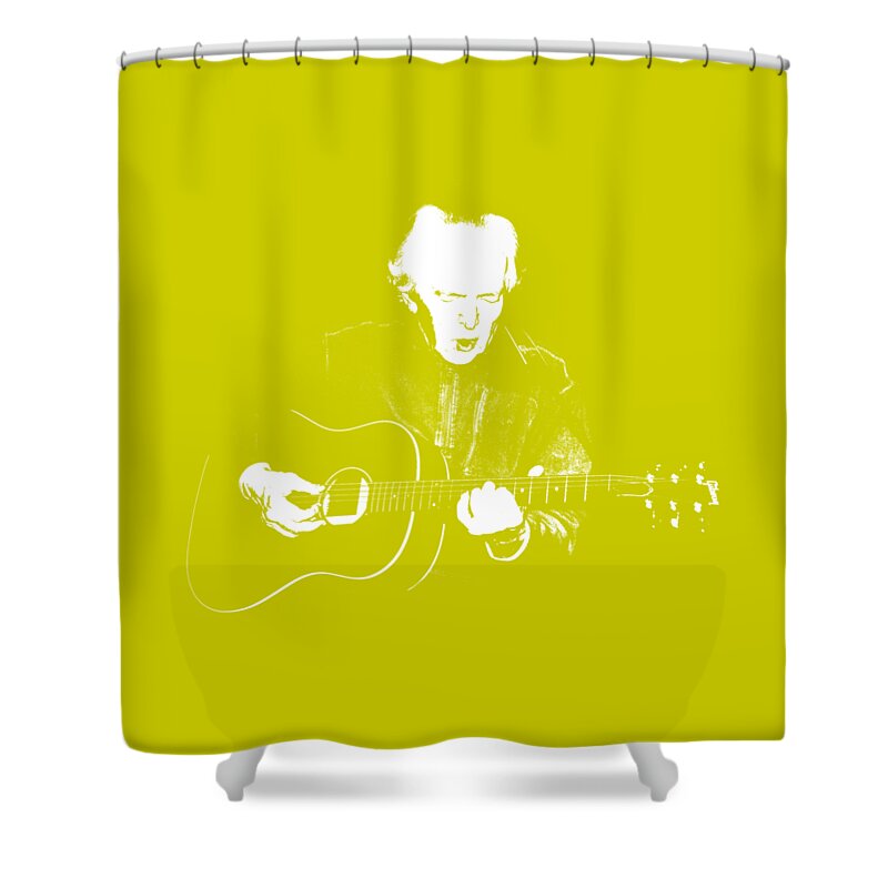 Guitar Shower Curtain featuring the photograph The Guitarist by Mim White