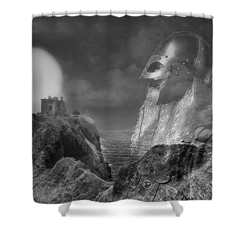 Castle Shower Curtain featuring the photograph The Heart of a Warrior by Vicki Lea Eggen
