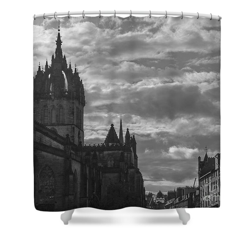 The High Kirk Of Edinburgh Shower Curtain featuring the photograph The High Kirk of Edinburgh by Amy Fearn