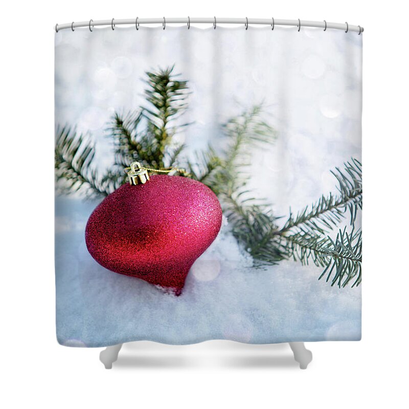 Ornament Shower Curtain featuring the photograph The Holidays by Rebecca Cozart