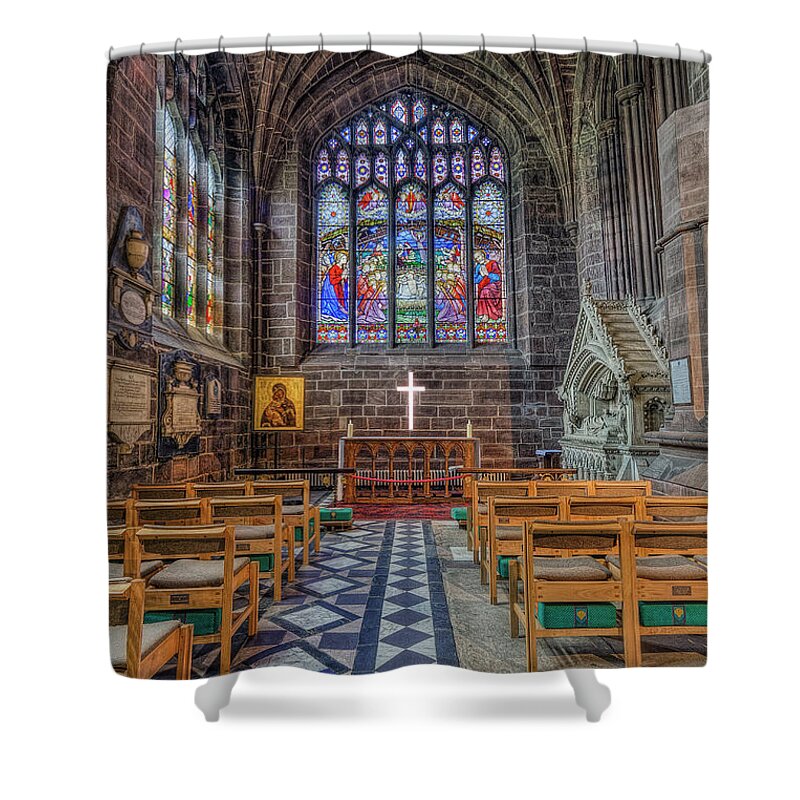 Cross Shower Curtain featuring the photograph The Holy Cross by Ian Mitchell