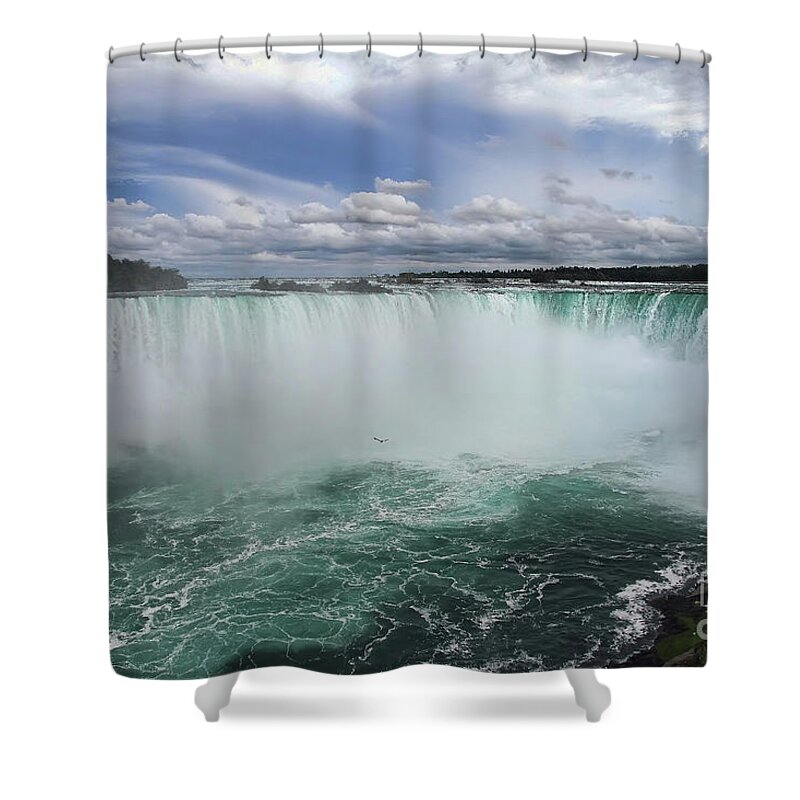 Horseshoe Falls Shower Curtain featuring the photograph The Horseshoe Falls by Teresa Zieba