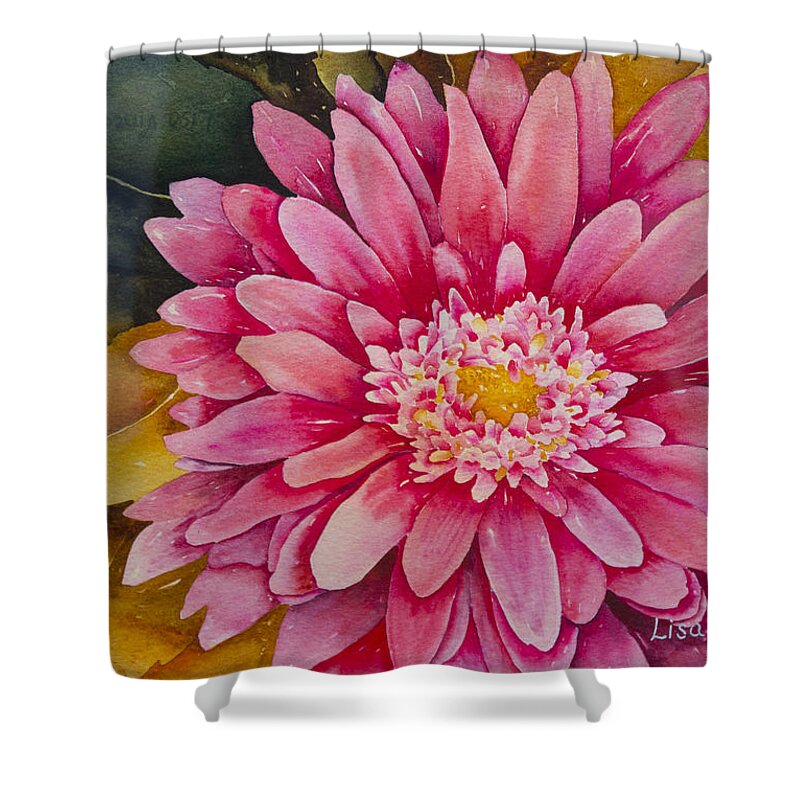 Watercolor Shower Curtain featuring the painting The Hotter, The Better by Lisa Vincent