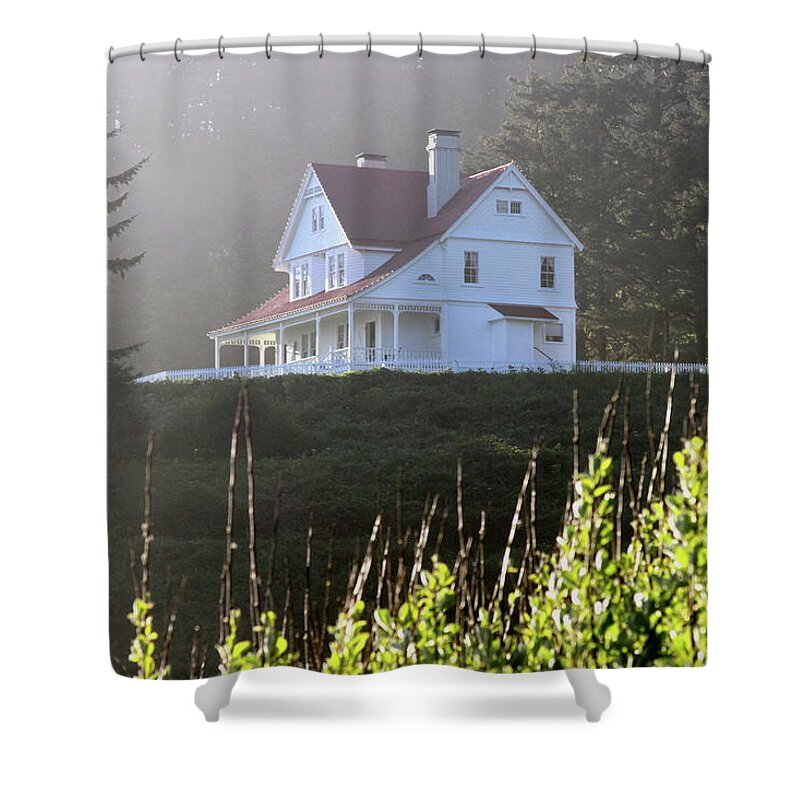 House Shower Curtain featuring the photograph The Keepers House 2 by Laddie Halupa