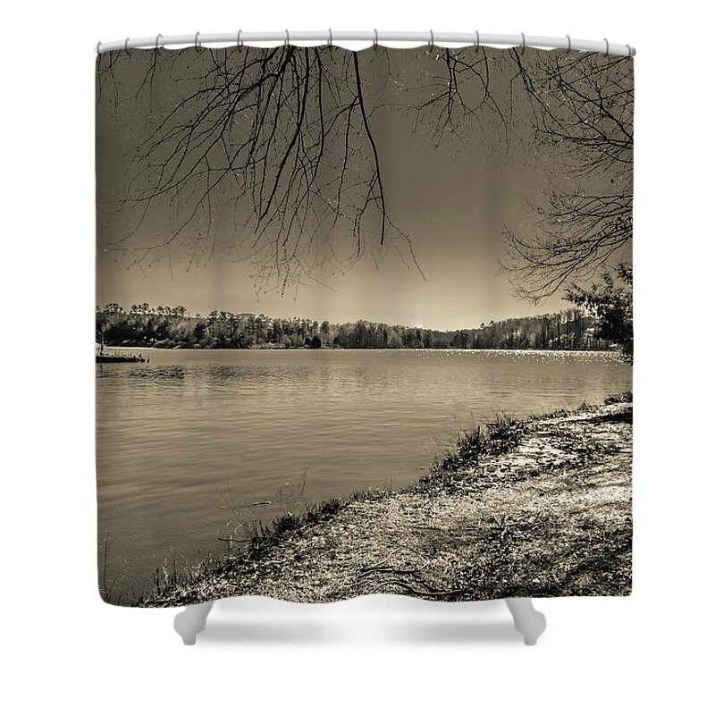 Lake Crabtree Shower Curtain featuring the photograph The Lake X by Wade Brooks