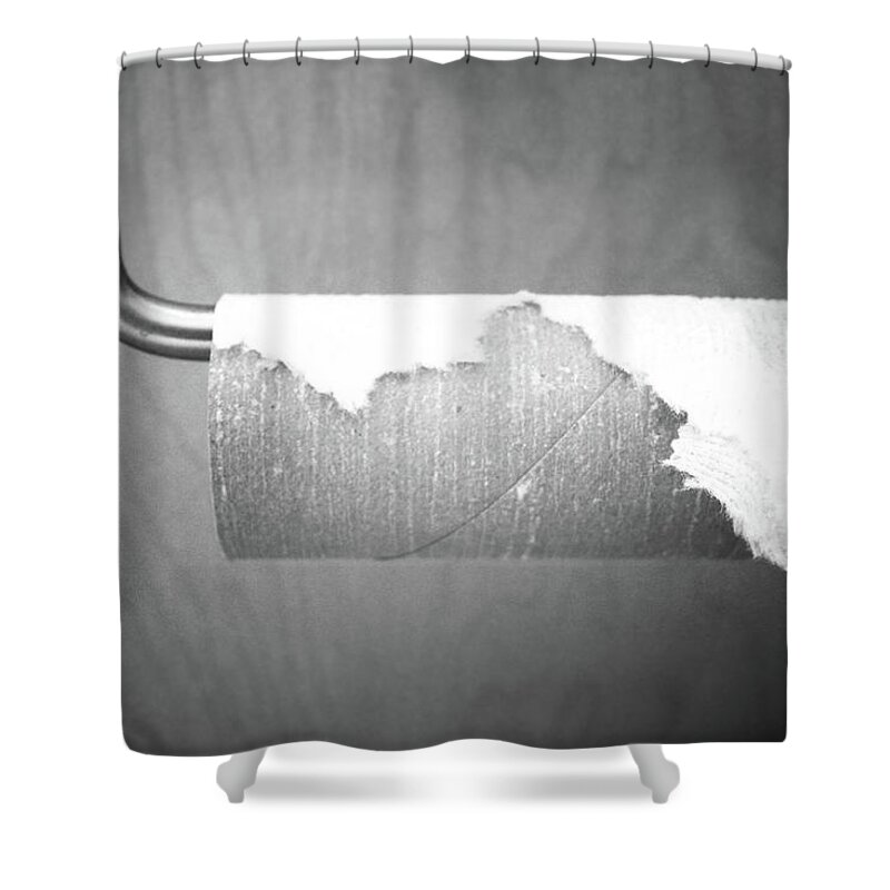 Bathroom Shower Curtain featuring the photograph The Last Roll- Fine Art Photograph by Linda Woods by Linda Woods