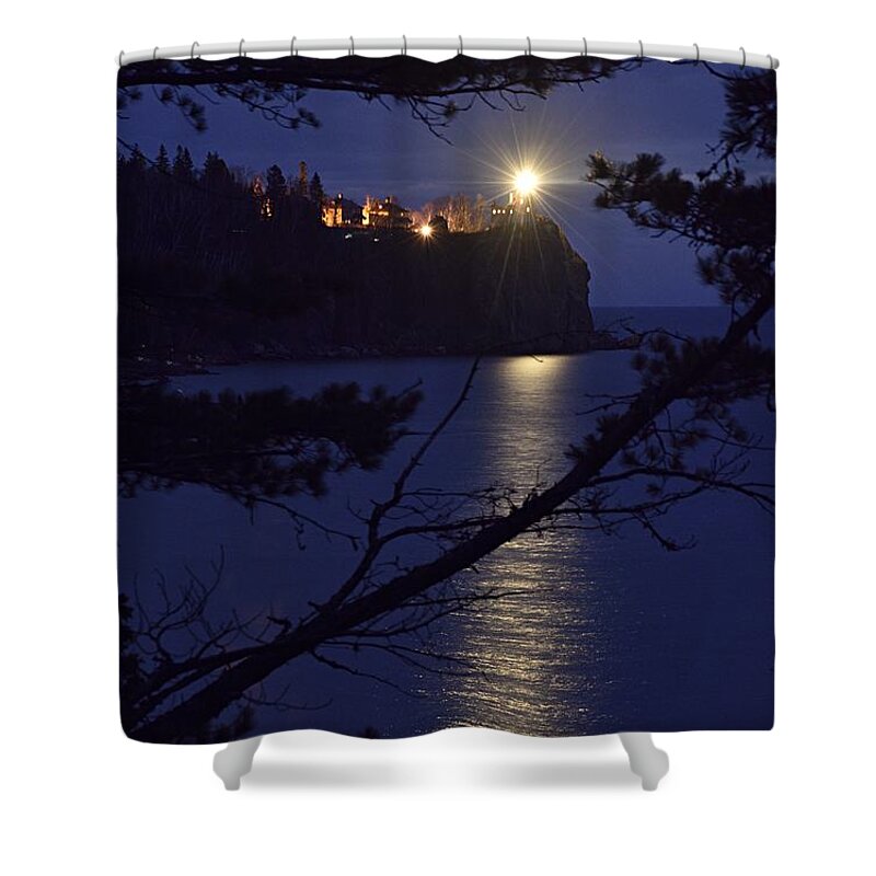 Photography Shower Curtain featuring the photograph The Light Shines Through by Larry Ricker