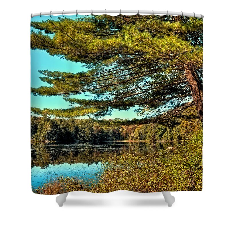 The Little Known Cary Lake Shower Curtain featuring the photograph The Little Known Cary Lake by David Patterson