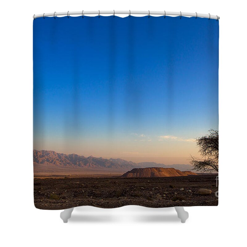 Israel Shower Curtain featuring the photograph The Lonely Tree by Nir Ben-Yosef