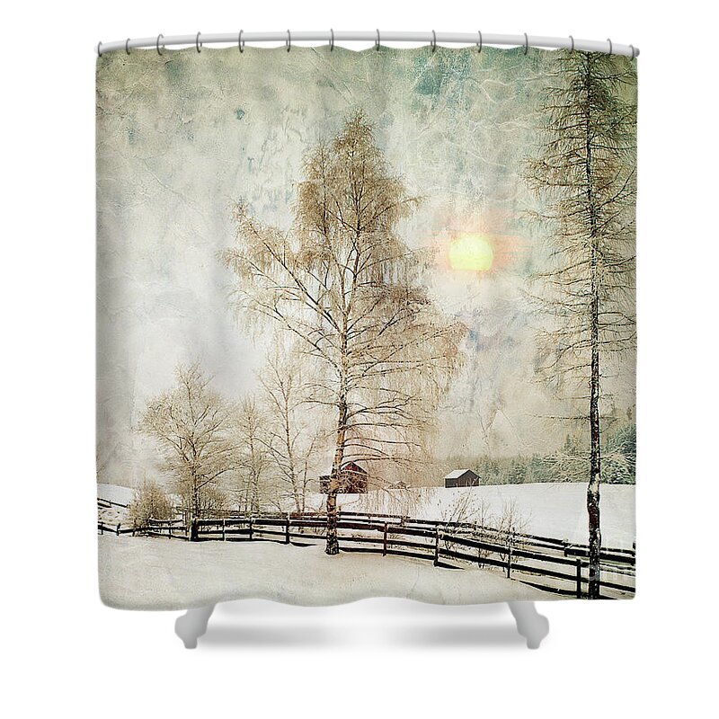Nag916954t Shower Curtain featuring the photograph The Magic of Winter by Edmund Nagele FRPS