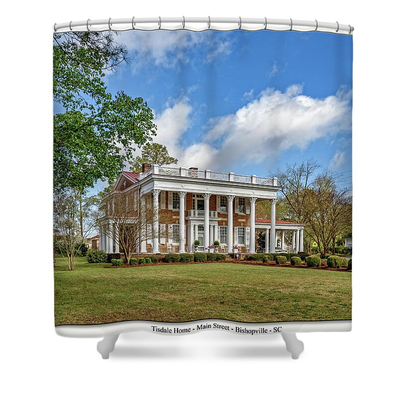 Bishopville Manor Shower Curtain featuring the photograph The Manor by Mike Covington