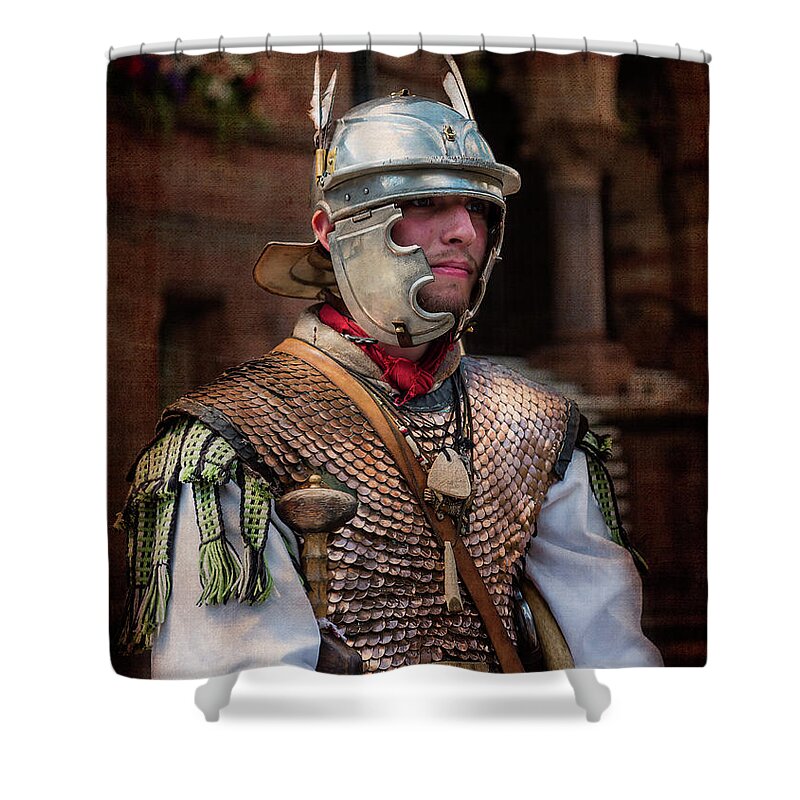 Architecture Shower Curtain featuring the photograph Roman Duty at World 's End by Brenda Kean