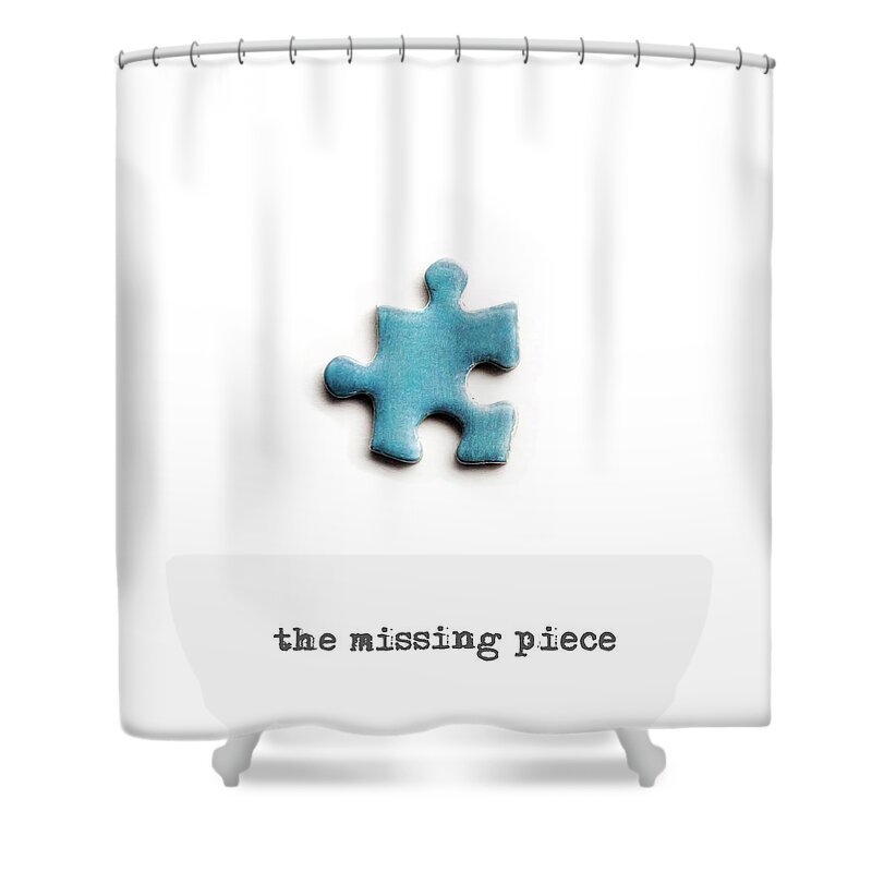 Puzzle Shower Curtain featuring the photograph The missing piece by Micah Offman