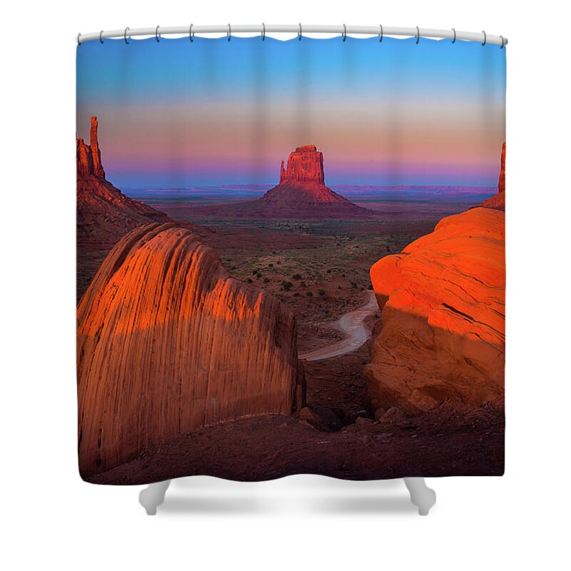 America Shower Curtain featuring the photograph The Mittens by Inge Johnsson
