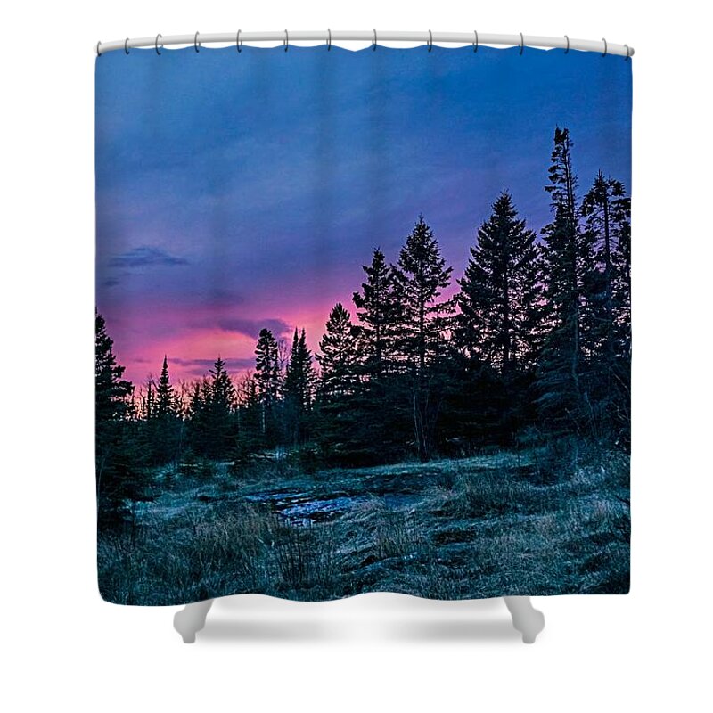 Grand Shower Curtain featuring the photograph The North Woods by Doug Wallick