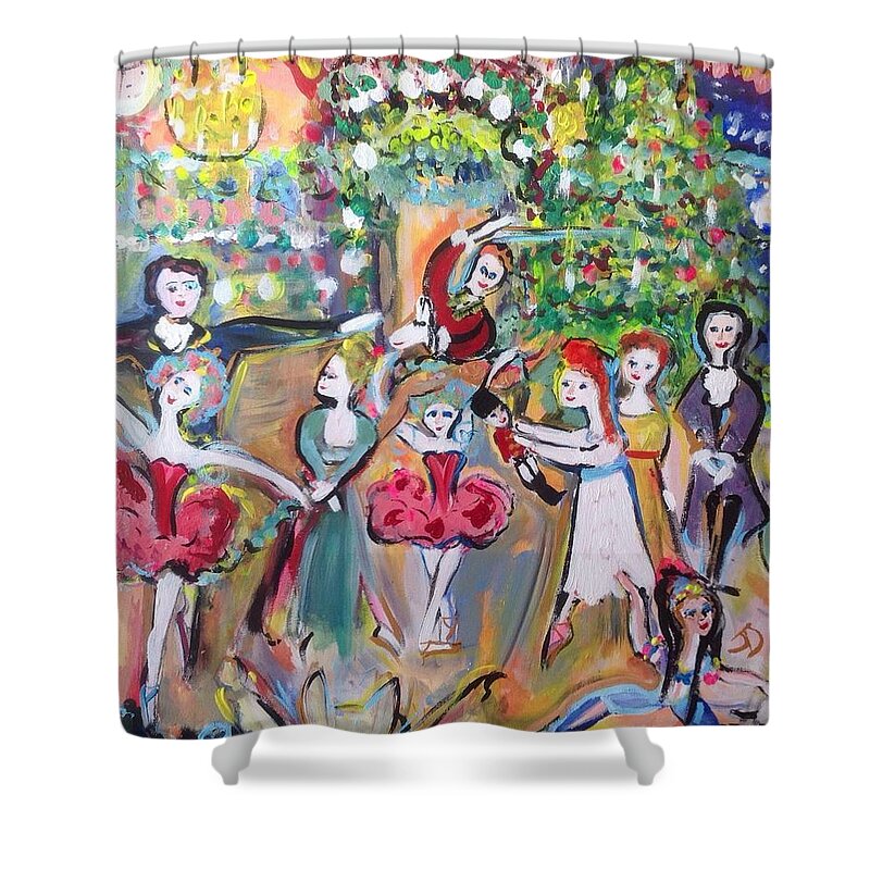 Ballet Shower Curtain featuring the painting The Nutcracker by Judith Desrosiers