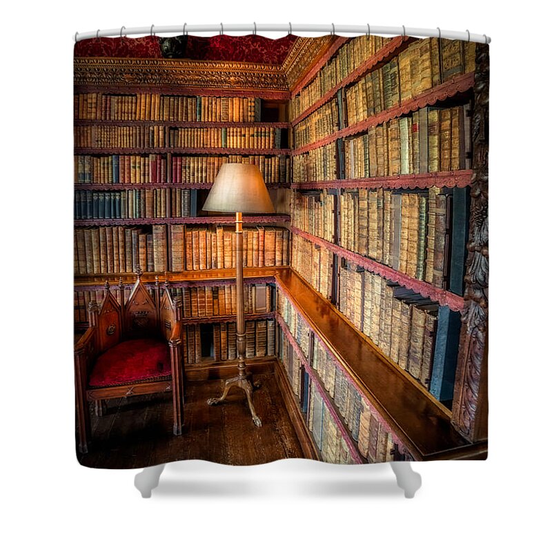 Library Shower Curtain featuring the photograph The Old Library by Adrian Evans
