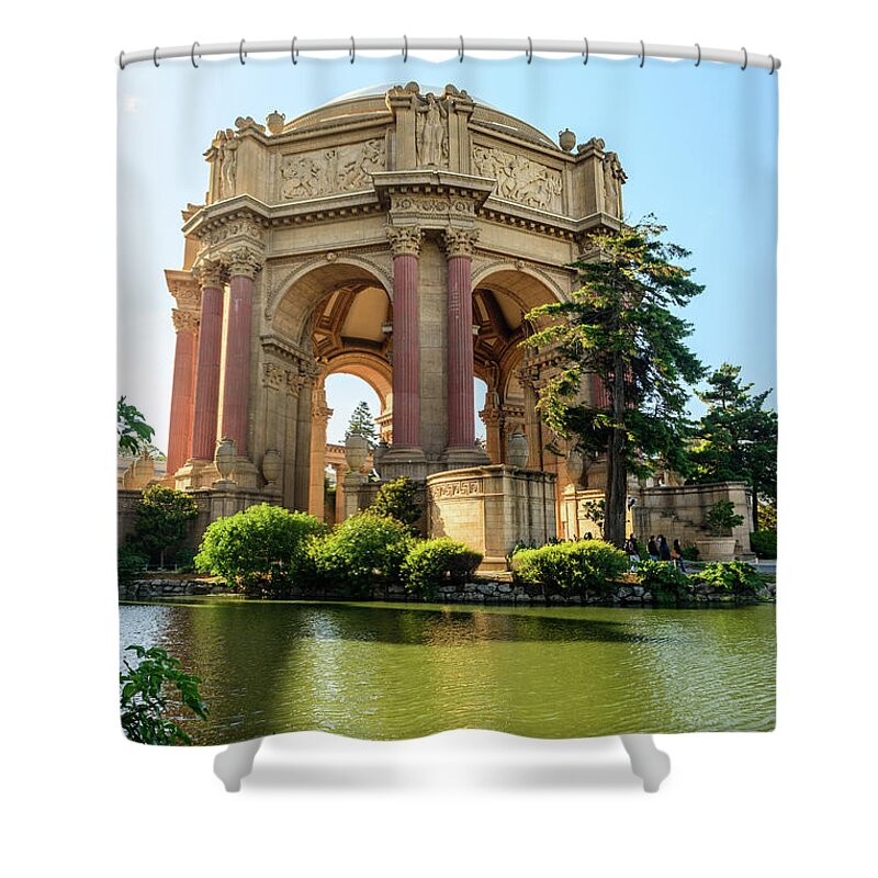 Bay Area Shower Curtain featuring the photograph The Palace of Fine Arts 2 by Jason Chu