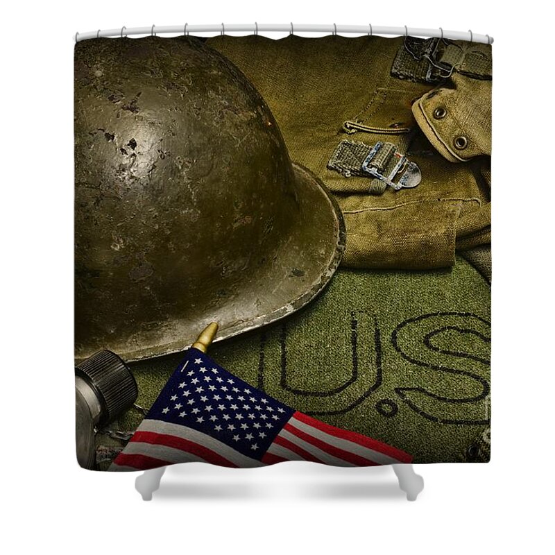 Paul Ward Shower Curtain featuring the photograph The Patriot by Paul Ward