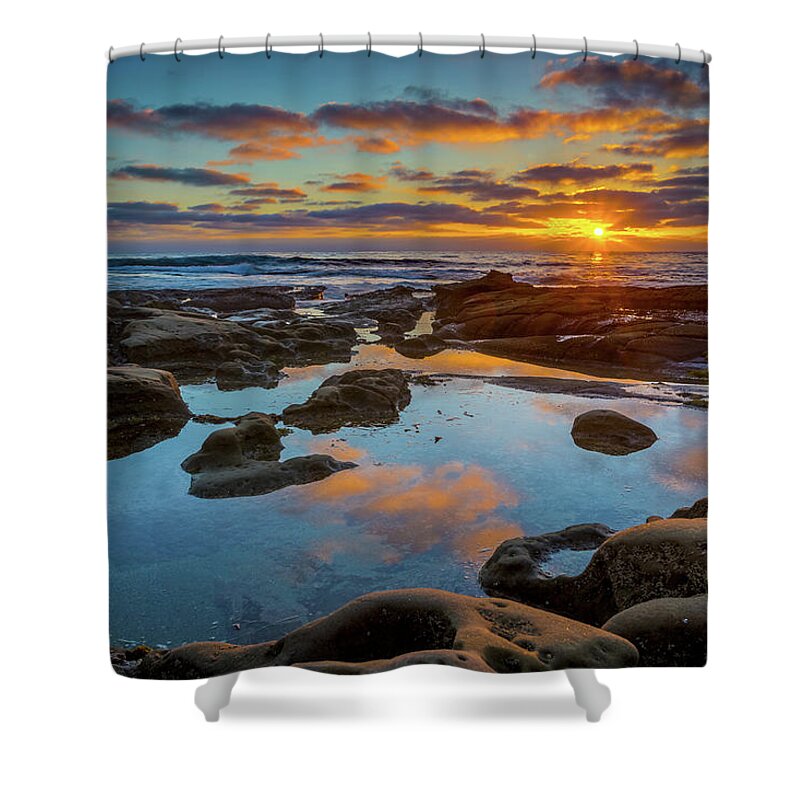 Beach Shower Curtain featuring the photograph The Pool by Peter Tellone