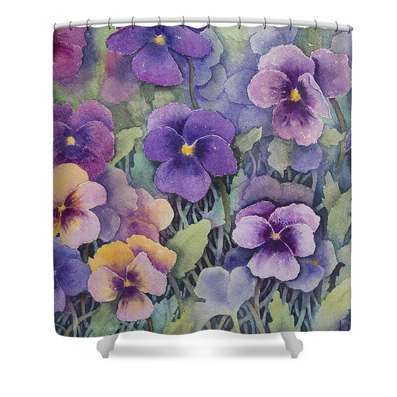 Giclee Shower Curtain featuring the painting The Posse by Lisa Vincent
