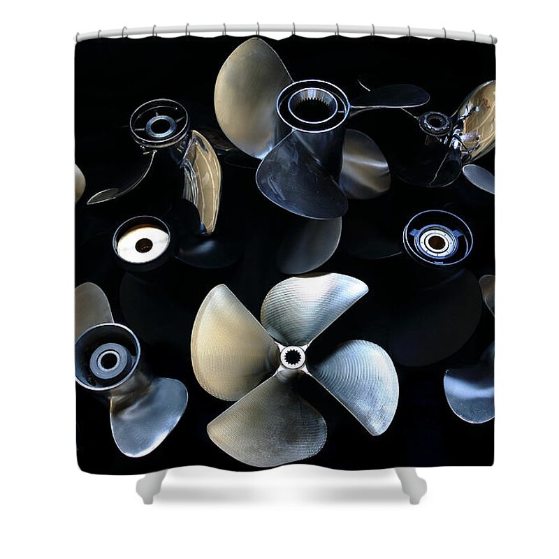 Actuation Shower Curtain featuring the photograph The Prop Shop by David Andersen