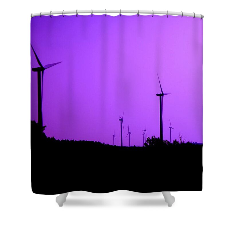 Purple Shower Curtain featuring the photograph The Purple Expanse by Christopher Brown