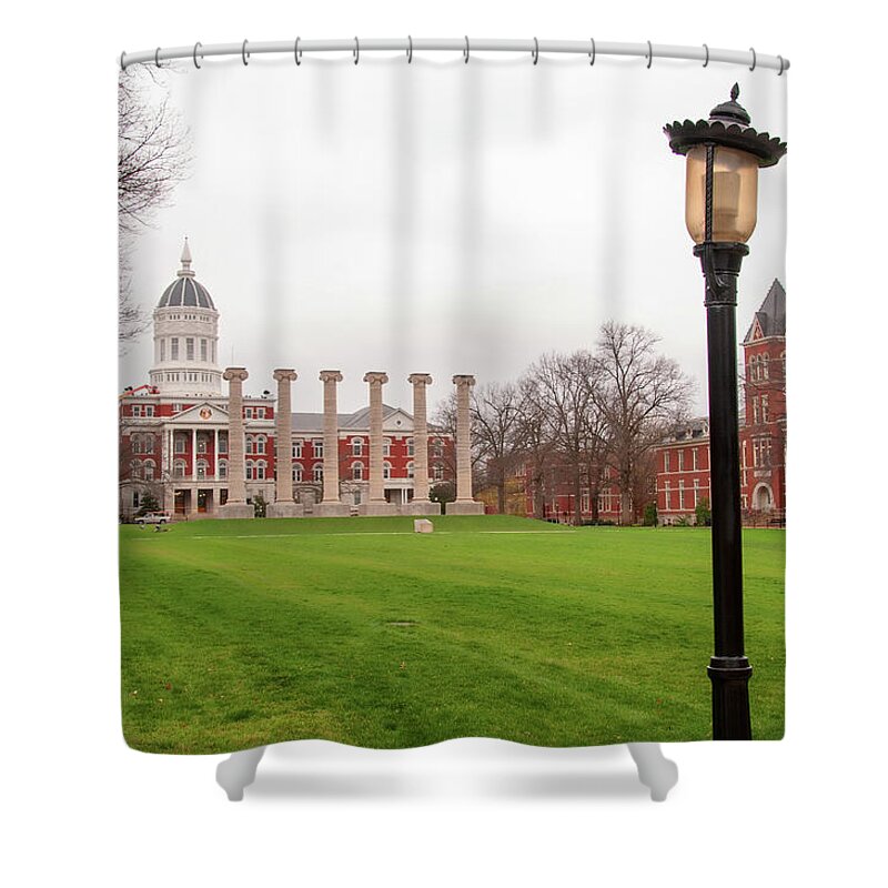 Francis Quadrangle Shower Curtain featuring the photograph The Quad by Steve Stuller