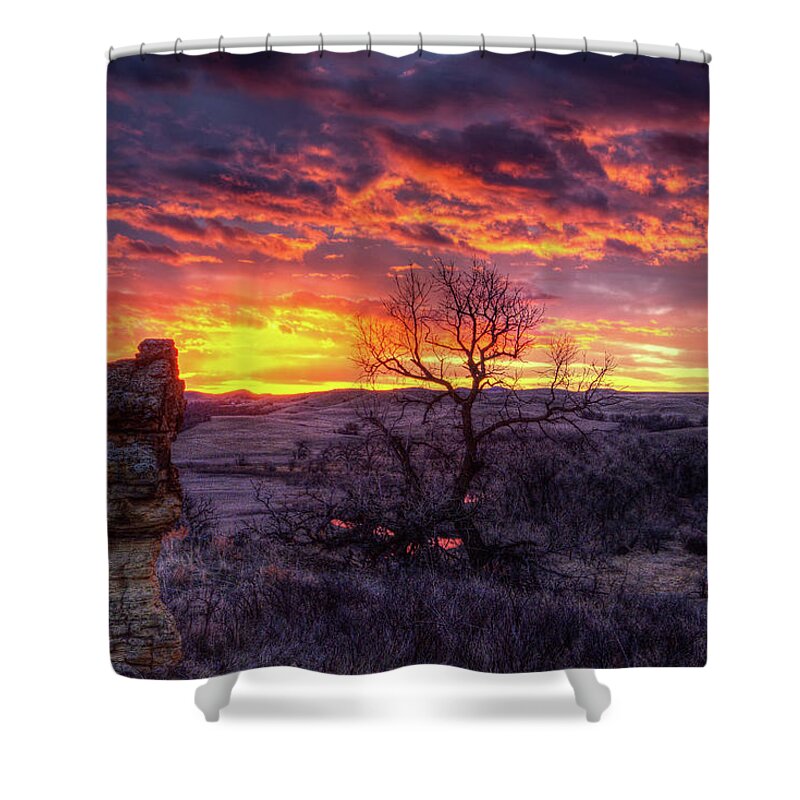 Redwater Shower Curtain featuring the photograph The Redwater by Fiskr Larsen