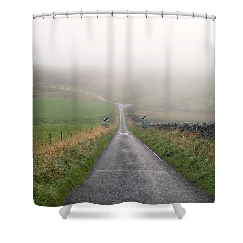 Scottish Shower Curtain featuring the photograph The Road Leads Back To You by Lucinda Walter