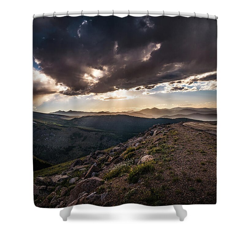 American West Shower Curtain featuring the photograph The Road Less Traveled by Chris Bordeleau