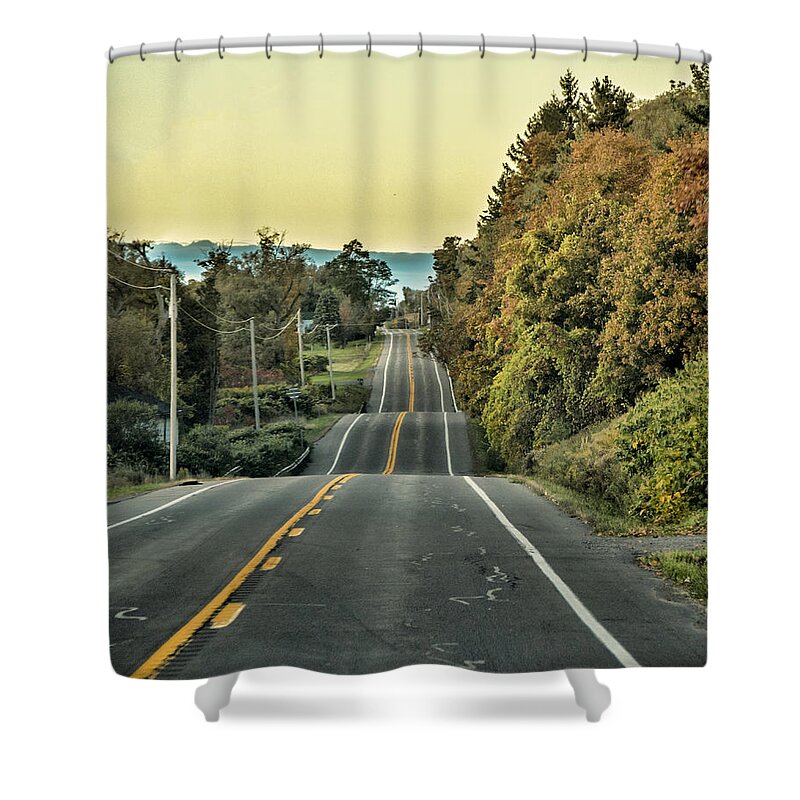Road Shower Curtain featuring the photograph The Road of Life by Cathy Kovarik