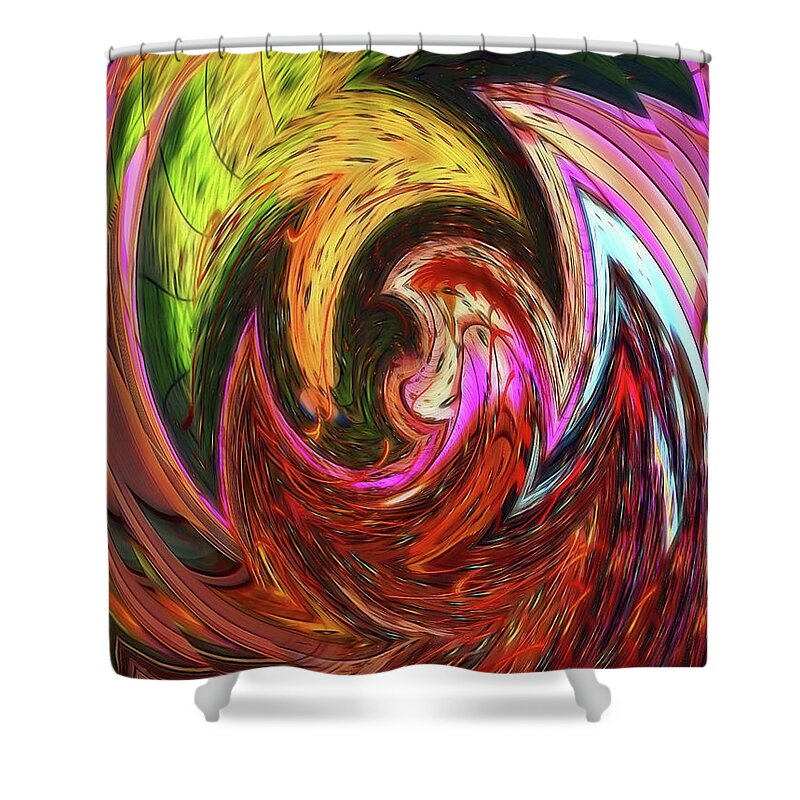 Abstract Shower Curtain featuring the photograph The Scream by Sue Melvin