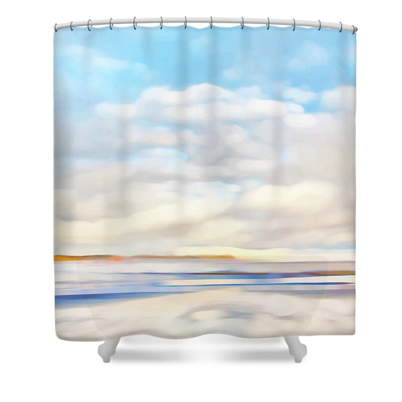 Sea Shower Curtain featuring the photograph The Seaside by Theresa Tahara