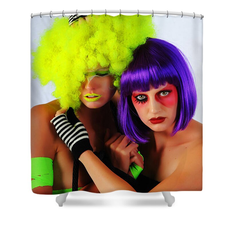 Artistic Shower Curtain featuring the photograph The show must go on by Robert WK Clark