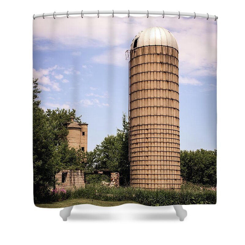 Silo Shower Curtain featuring the photograph The Silo by Kim Hojnacki